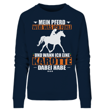 Laden Sie das Bild in den Galerie-Viewer, Mein Pferd weiß was ich fühle - Premium Sweatshirt