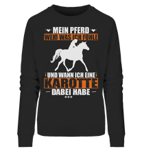 Laden Sie das Bild in den Galerie-Viewer, Mein Pferd weiß was ich fühle - Premium Sweatshirt