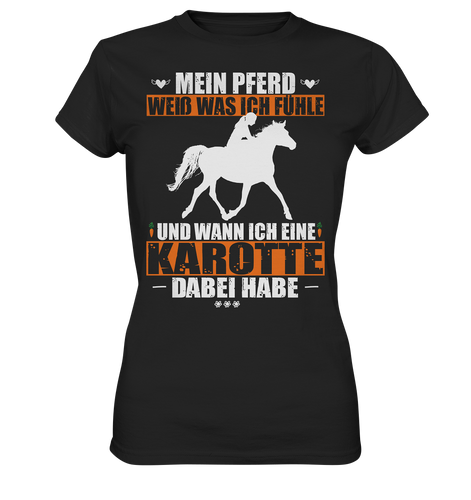 Mein Pferd weiß was ich fühle - Premium T-Shirt