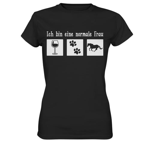 Normalste Frau der Welt - Premium T-Shirt - Schwarz / XS - Lady-Shirts